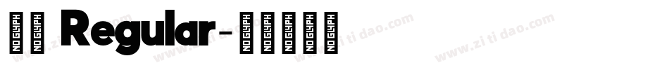 風雲 Regular字体转换